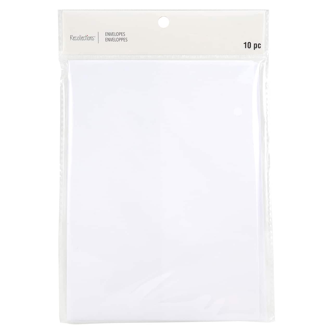 Enveloppes avec doublure or rose métallisée de 13,3 cm x 18,4 cm de Recollections, 10 unités